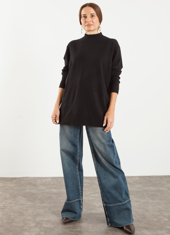 Jersey Oversize Cuello Perkins Mujer | 17€ | Premonición.online