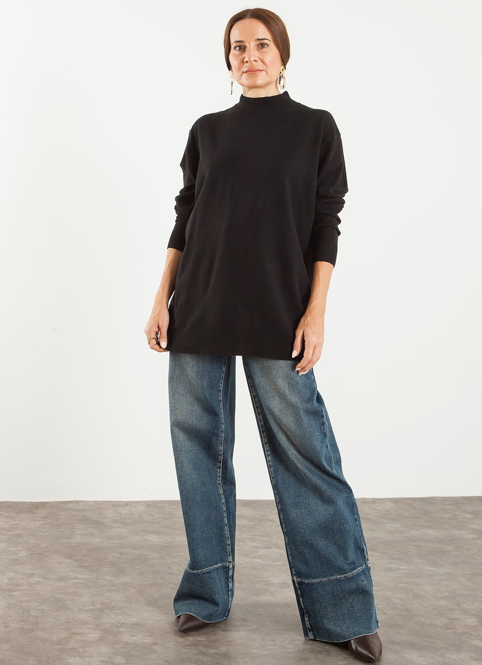 Jersey Oversize Cuello Perkins Mujer | 17€ | Premonición.online