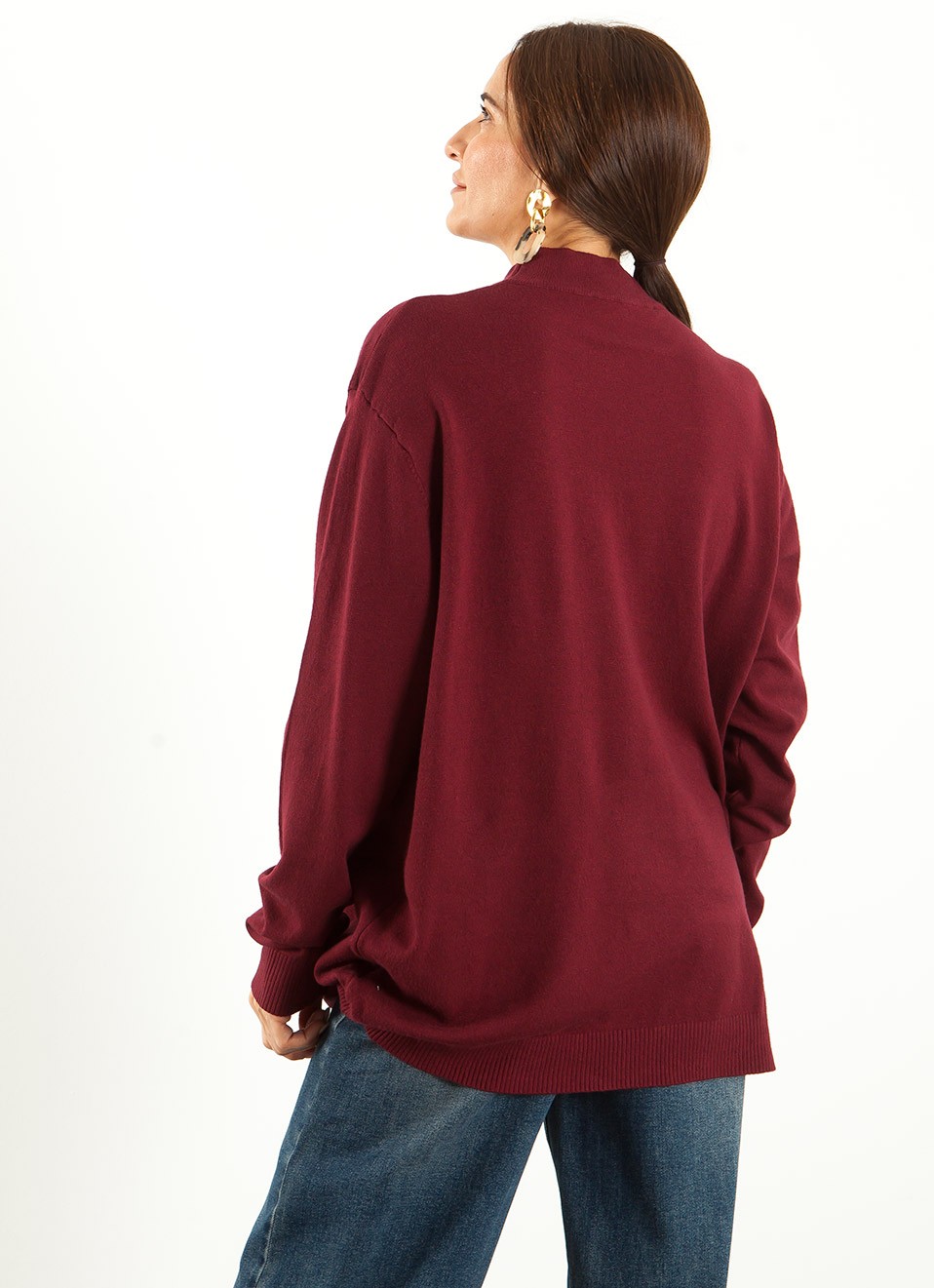 Jersey Oversize Cuello Perkins Mujer | 17€ | Premonición.online