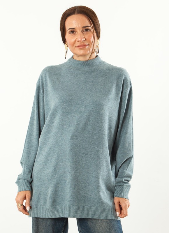 Jersey Oversize Cuello Perkins Mujer | 17€ | Premonición.online