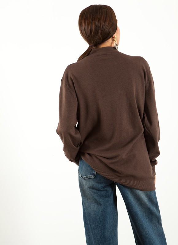 Jersey Oversize Cuello Perkins Mujer | 17€ | Premonición.online