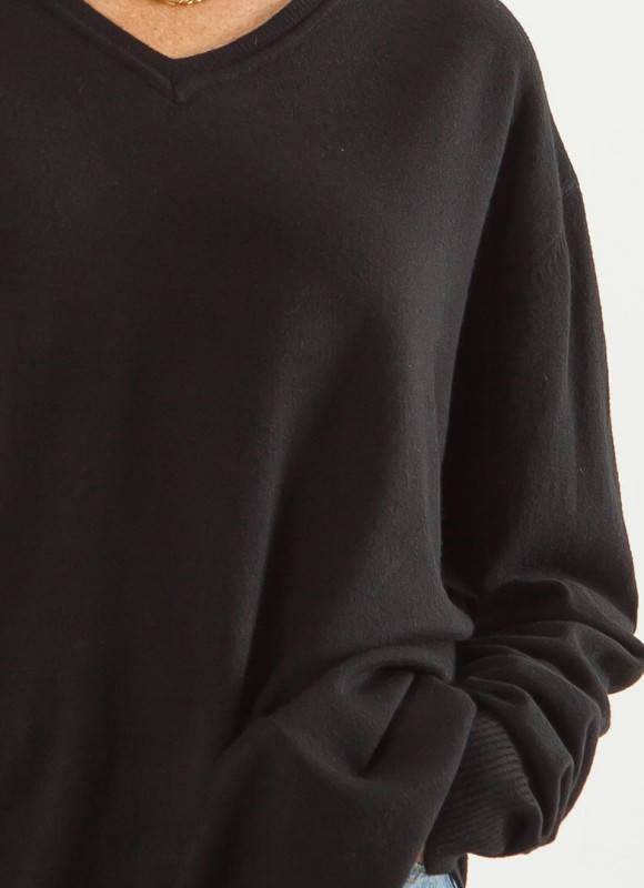 Jersey Oversize Cuello Pico Mujer | 7 Colores | Premonición.online