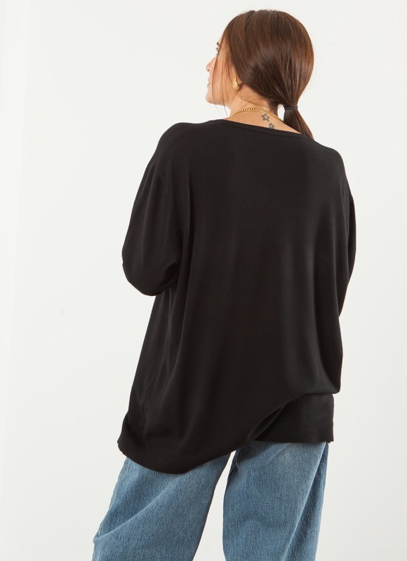 Jersey Oversize Cuello Pico Mujer | 7 Colores | Premonición.online