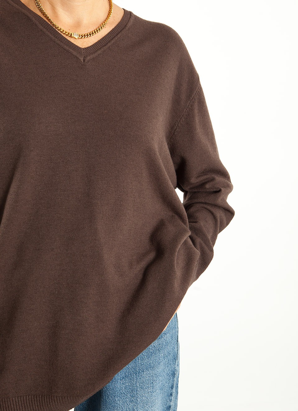 Jersey Oversize Cuello Pico Mujer | 7 Colores | Premonición.online