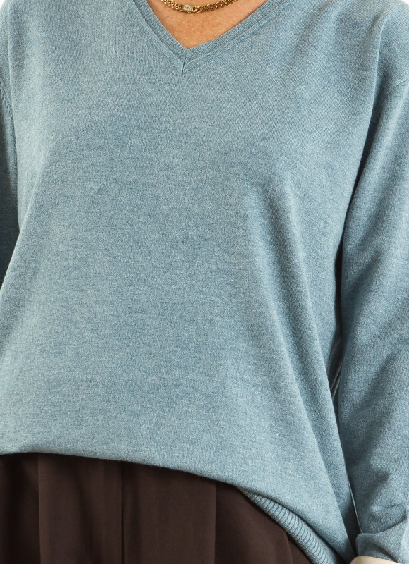 Jersey Oversize Cuello Pico Mujer | 7 Colores | Premonición.online
