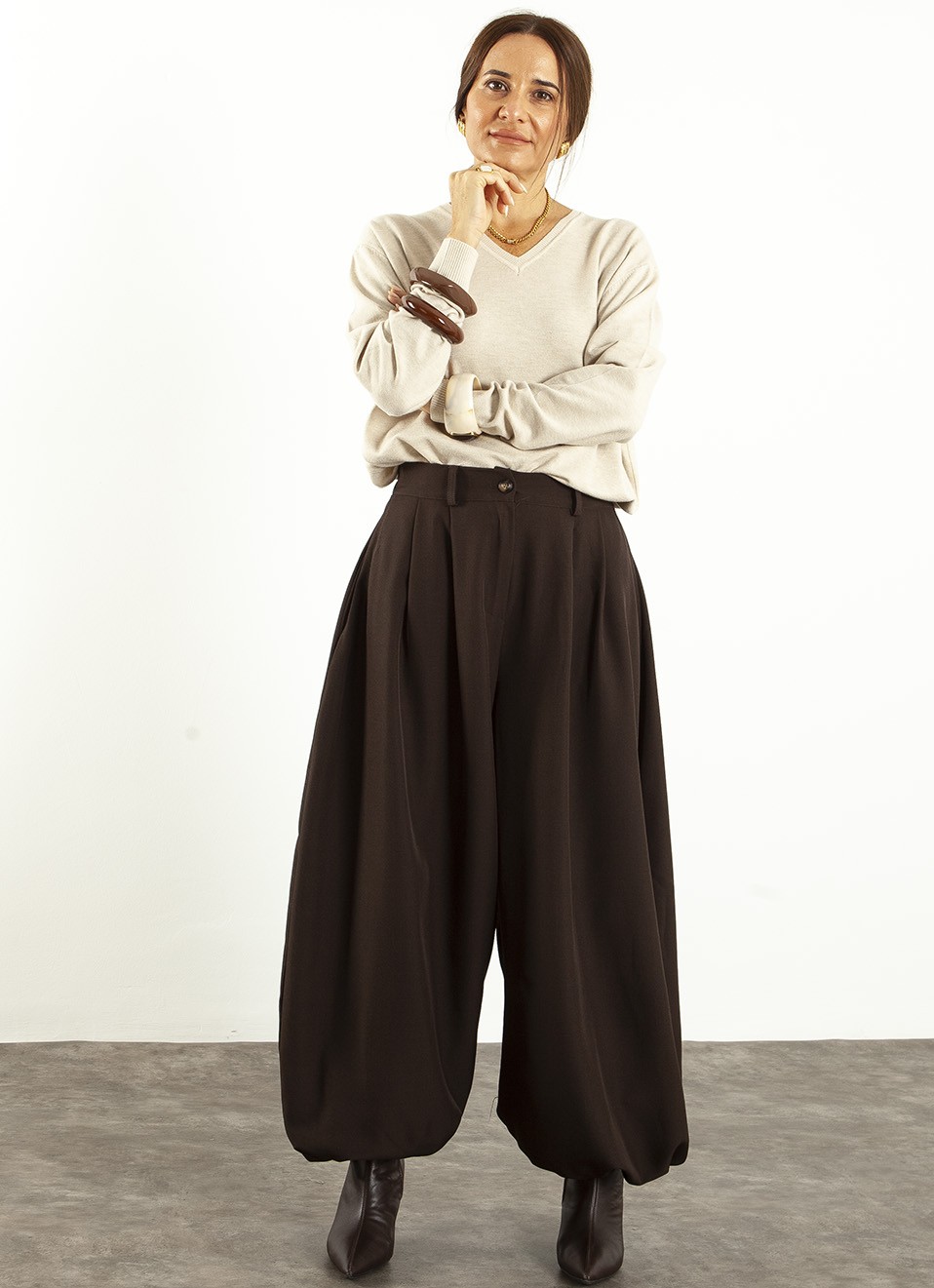 Pantalón Balloon de Vestir Mujer | 3 Colores | Premonición.online