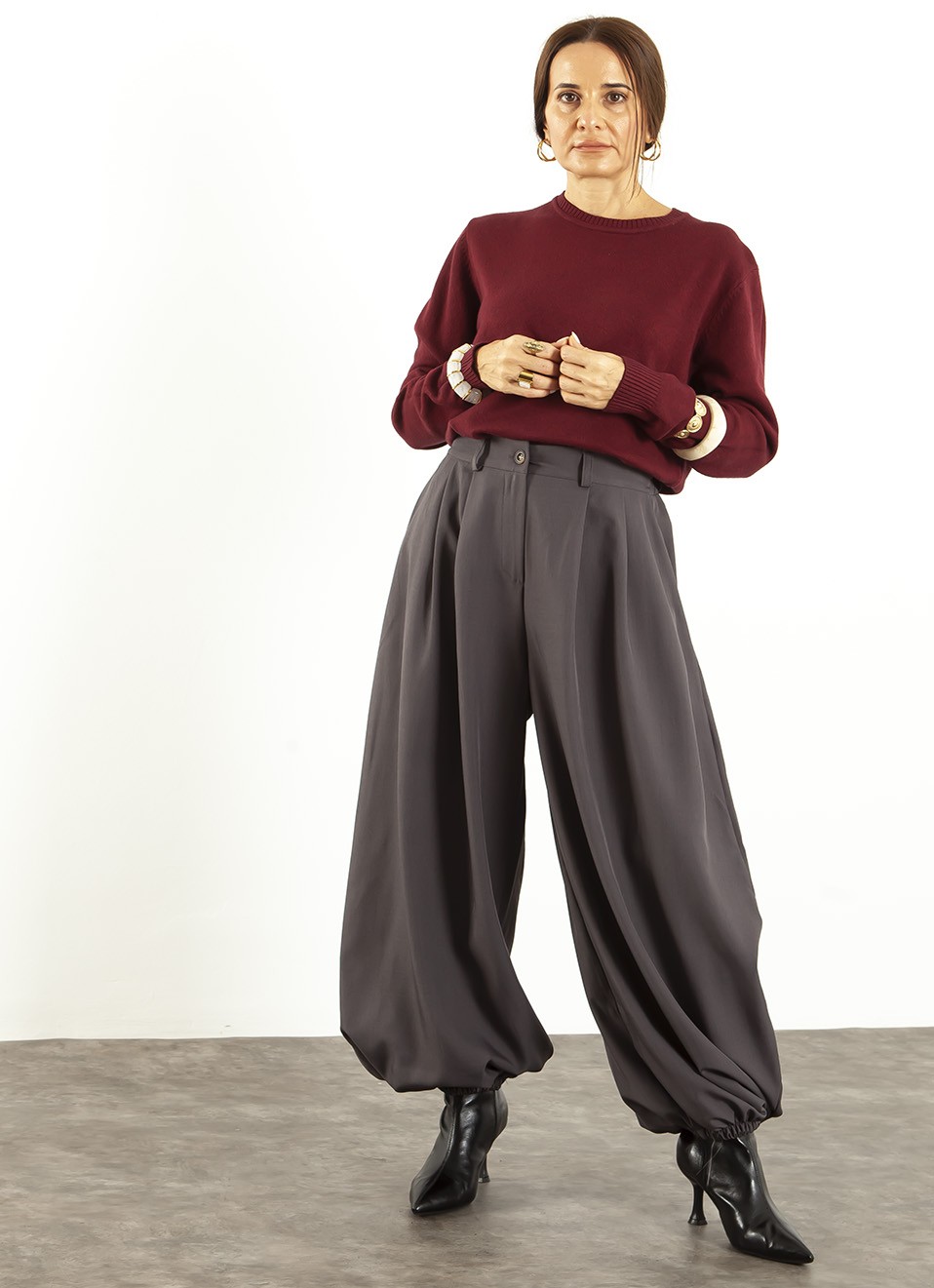 Pantalón Balloon de Vestir Mujer | 3 Colores | Premonición.online