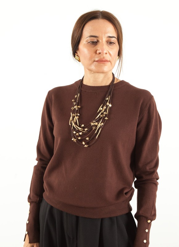 Collar piezas doradas