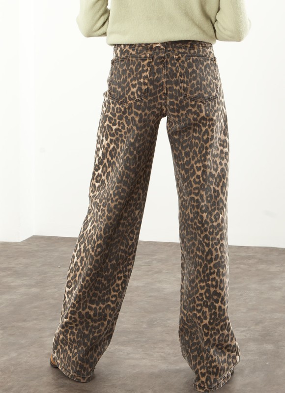 Jeans Dad Fit Leopardo para Mujer | Moda Actual | Premonición.online