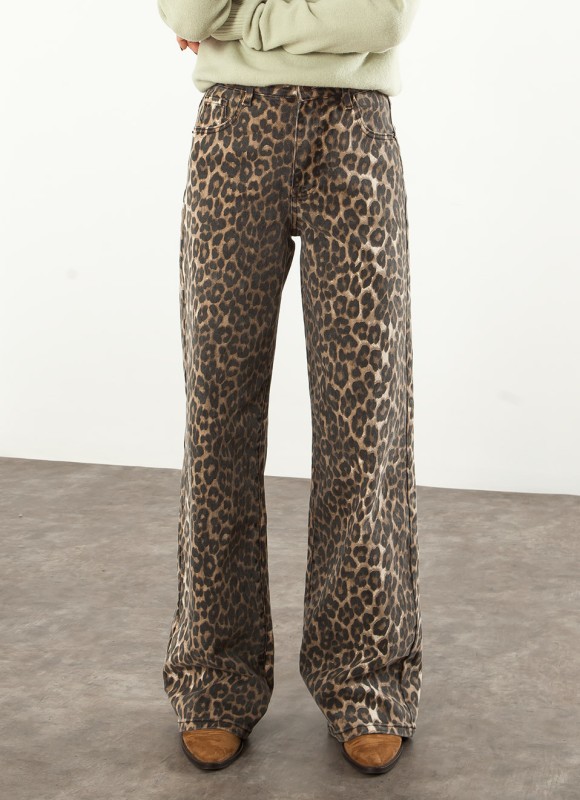 Jeans Dad Fit Leopardo para Mujer | Moda Actual | Premonición.online