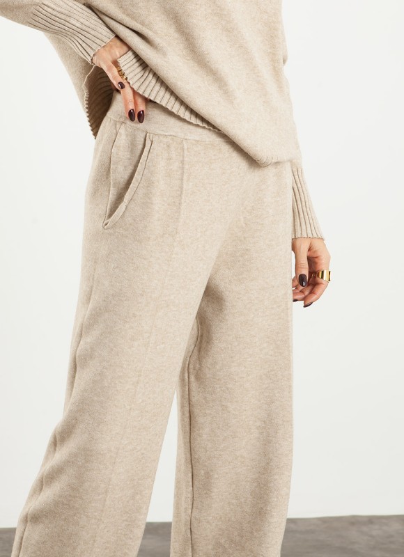 Conjunto de Punto Cuello Perkins Tacto Suave Mujer | Premonición.online