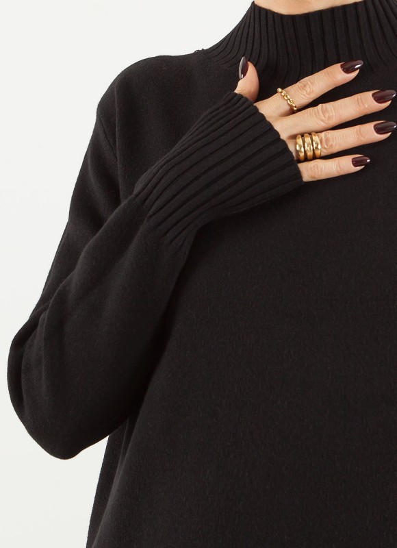 Conjunto de Punto Cuello Perkins Tacto Suave Mujer | Premonición.online