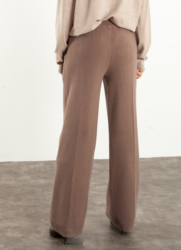 Pantalón de Punto Pata Ancha para Mujer | Premonición.online