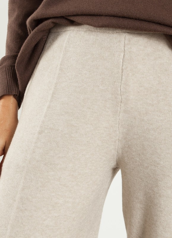 Pantalón de Punto Pata Ancha para Mujer | Premonición.online