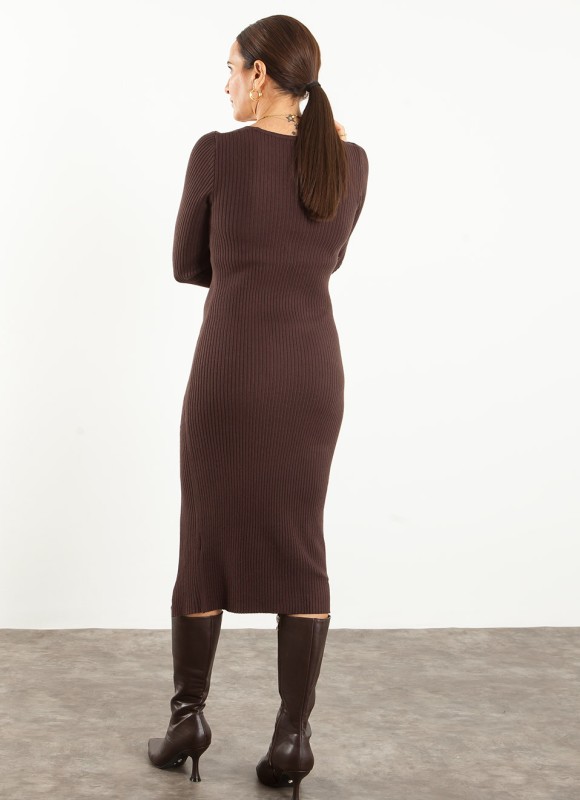 Vestido Midi Canalé para Mujer | Moda Mujer | Premonición.online