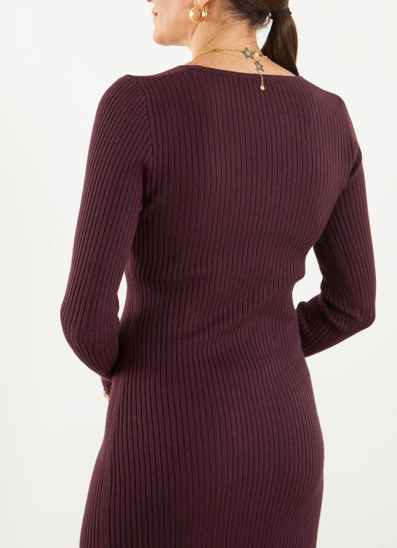 Vestido Midi Canalé para Mujer | Moda Mujer | Premonición.online