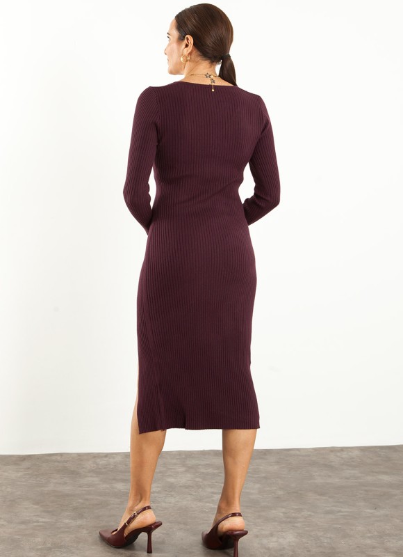 Vestido Midi Canalé para Mujer | Moda Mujer | Premonición.online