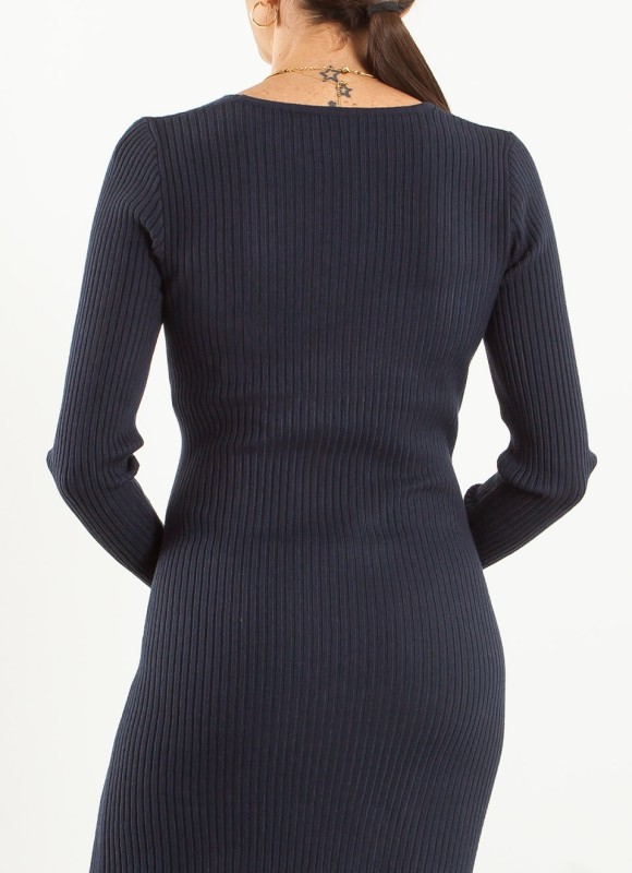 Vestido Midi Canalé para Mujer | Moda Mujer | Premonición.online