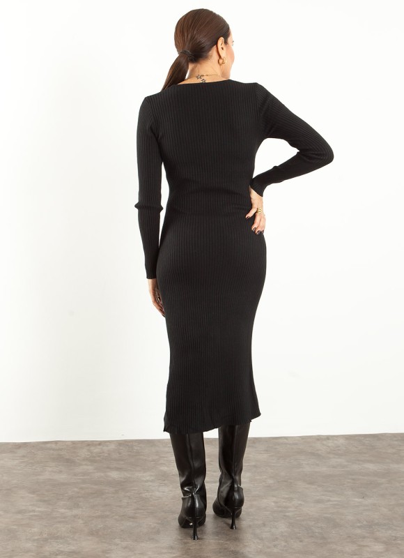 Vestido Midi Canalé para Mujer | Moda Mujer | Premonición.online