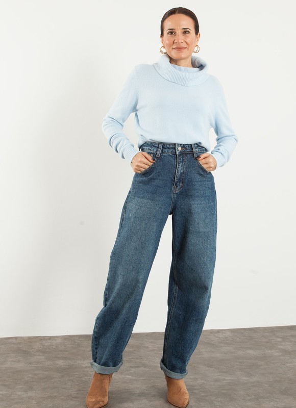 Jersey Cuello Caído Tacto Suave para Mujer | Premonición.online