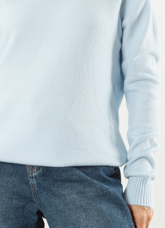 Jersey Cuello Caído Tacto Suave para Mujer | Premonición.online