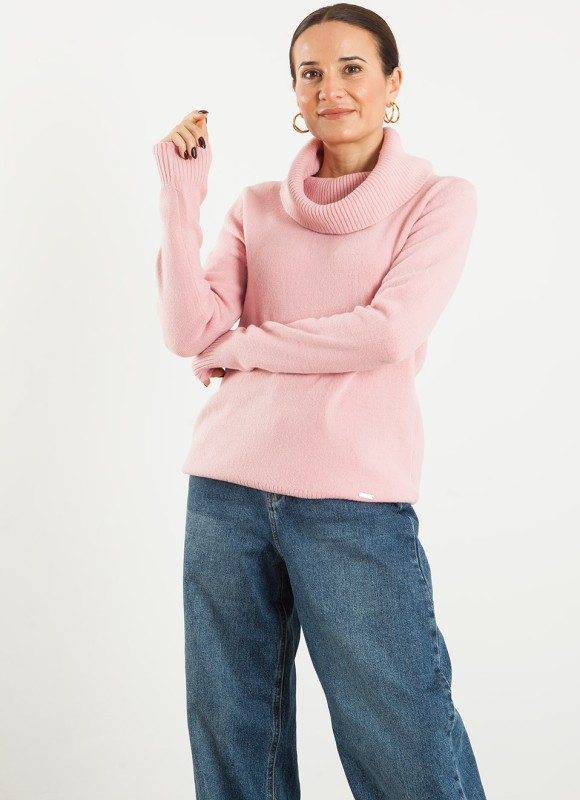 Jersey Cuello Caído Tacto Suave para Mujer | Premonición.online