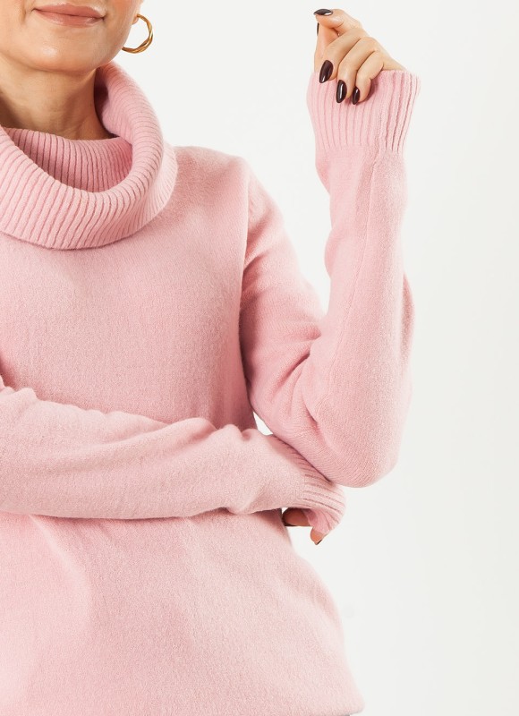 Jersey Cuello Caído Tacto Suave para Mujer | Premonición.online