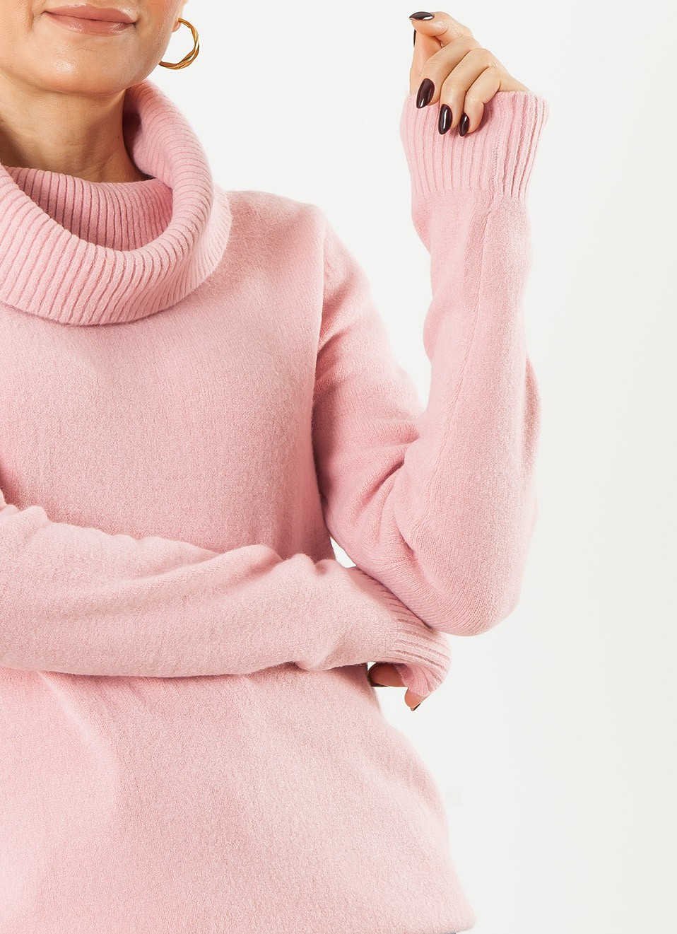 Jersey Cuello Caído Tacto Suave para Mujer | Premonición.online