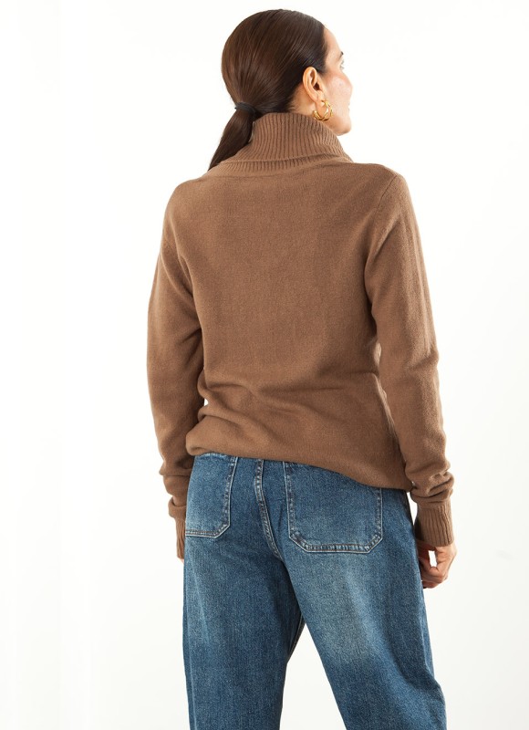 Jersey Cuello Caído Tacto Suave para Mujer | Premonición.online