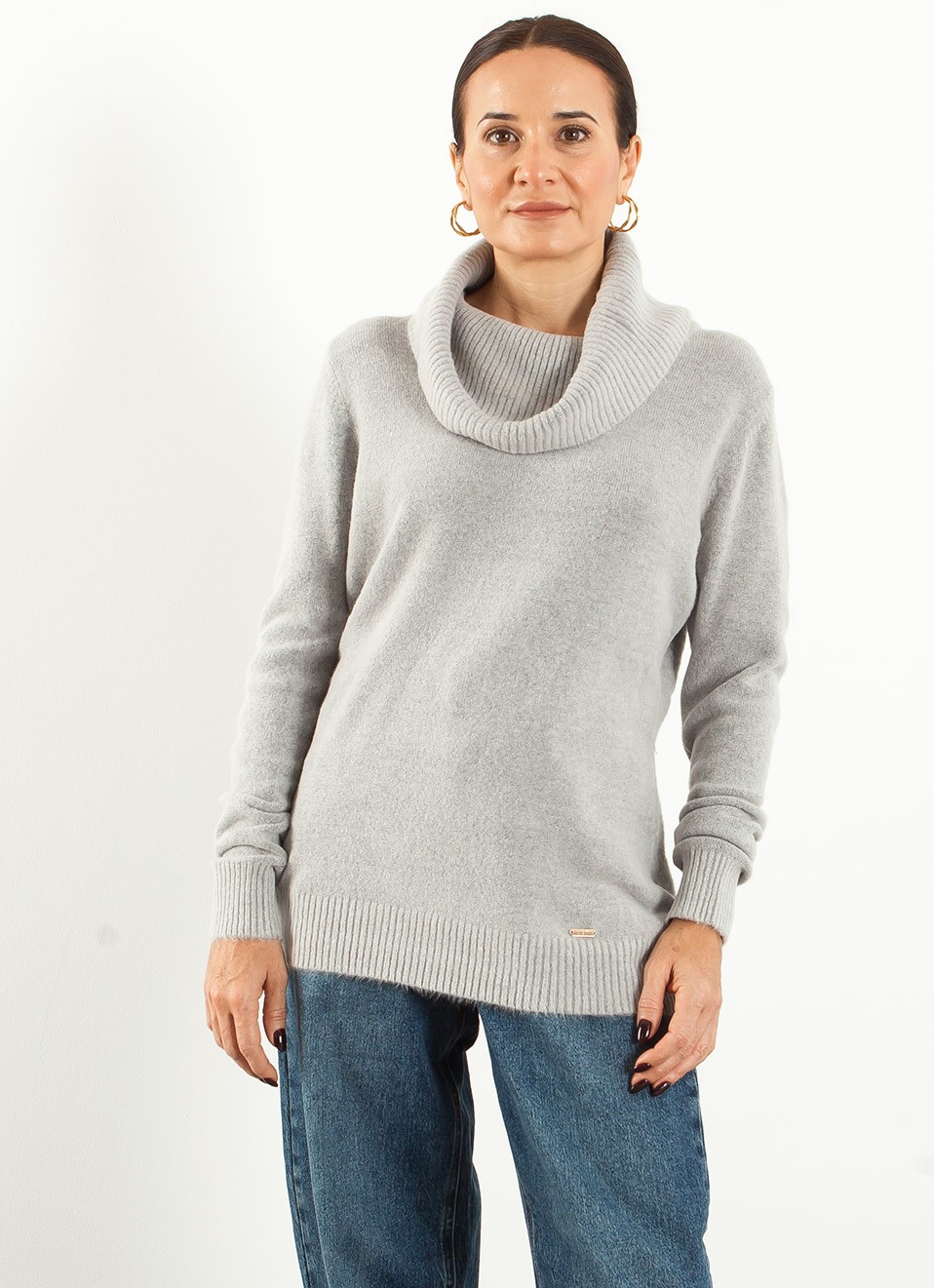 Jersey Cuello Caído Tacto Suave para Mujer | Premonición.online