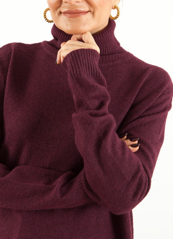Jersey Básico Cuello Alto Tacto Suave Mujer | 17€ | Premonición.online