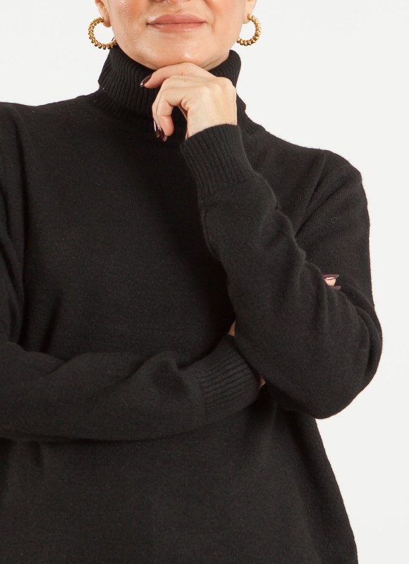 Jersey Básico Cuello Alto Tacto Suave Mujer | 17€ | Premonición.online