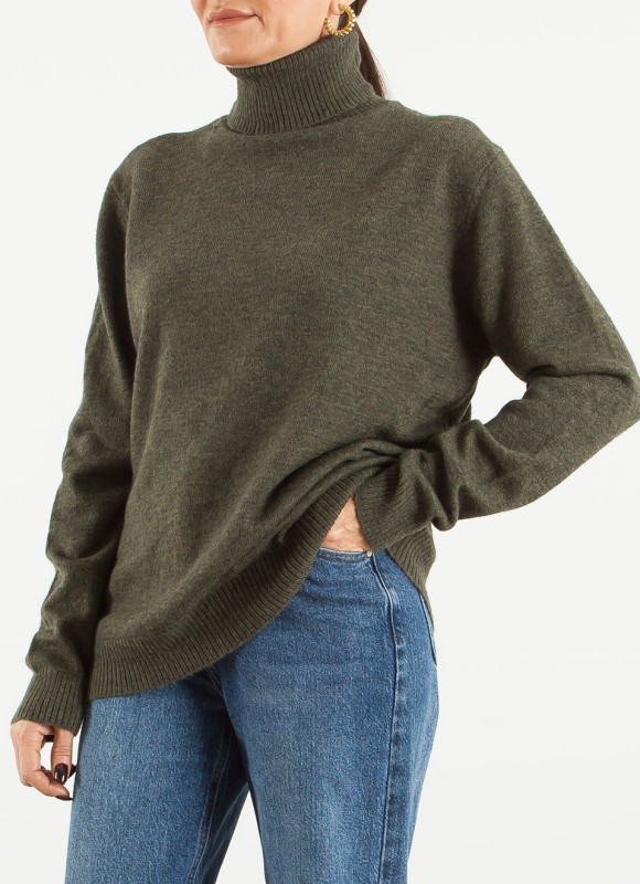 Jersey Básico Cuello Alto Tacto Suave Mujer | 17€ | Premonición.online