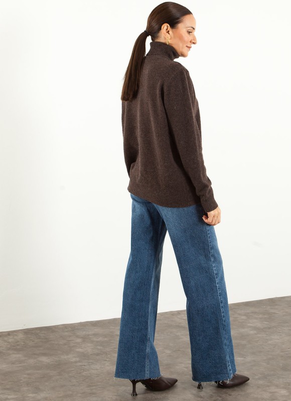 Jersey Básico Cuello Alto Tacto Suave Mujer | 17€ | Premonición.online