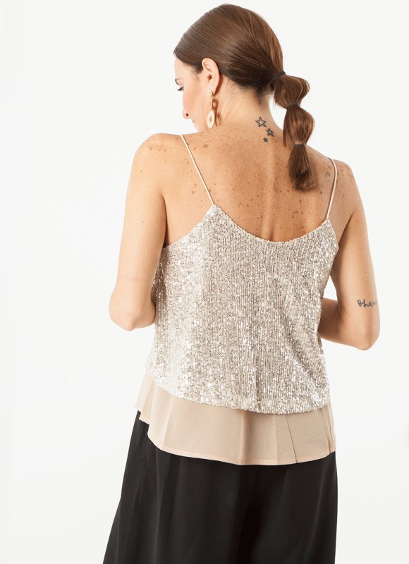 Blusa lentejuelas