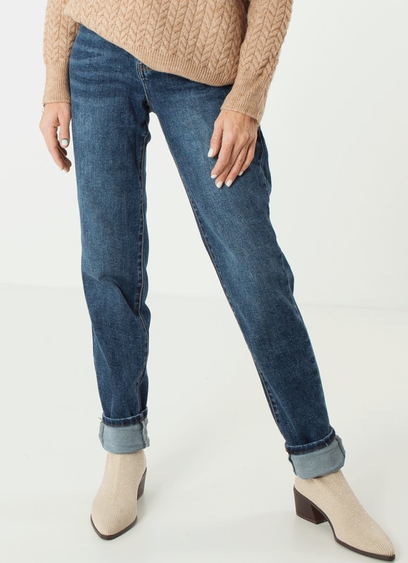 Denim mom stretch