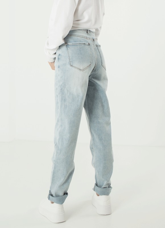 Denim mom stretch