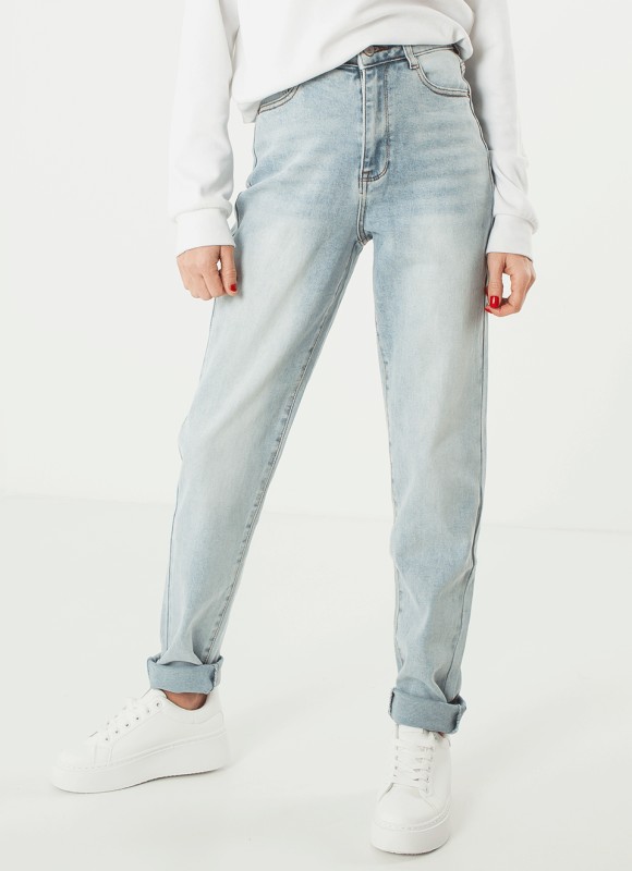 Denim mom stretch