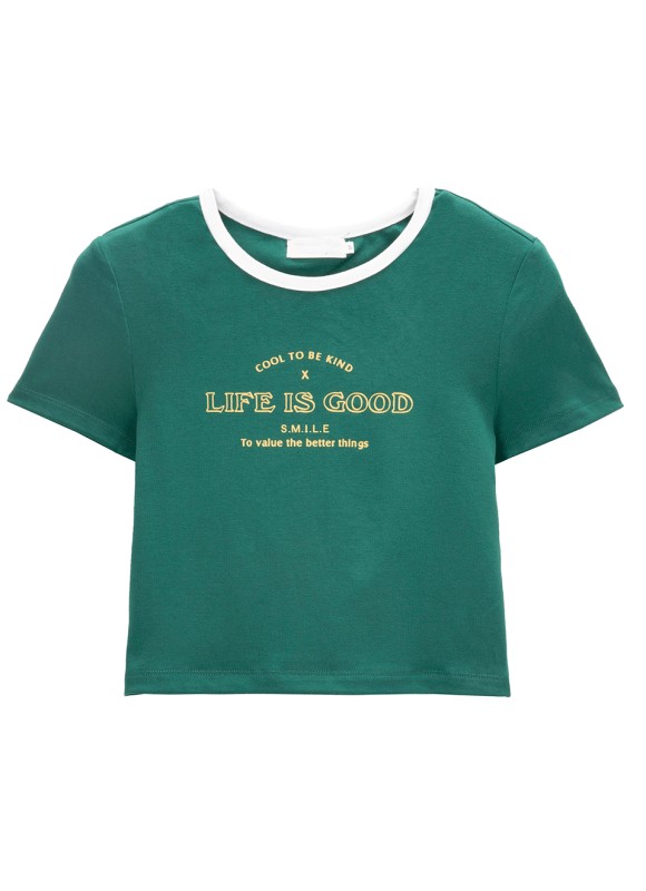 Camiseta texto life is