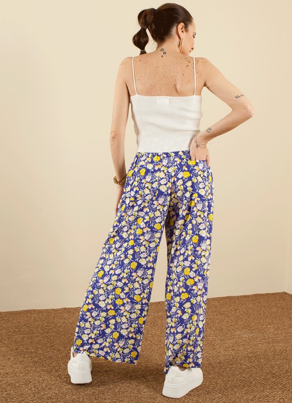 Pantalón culotte estampado