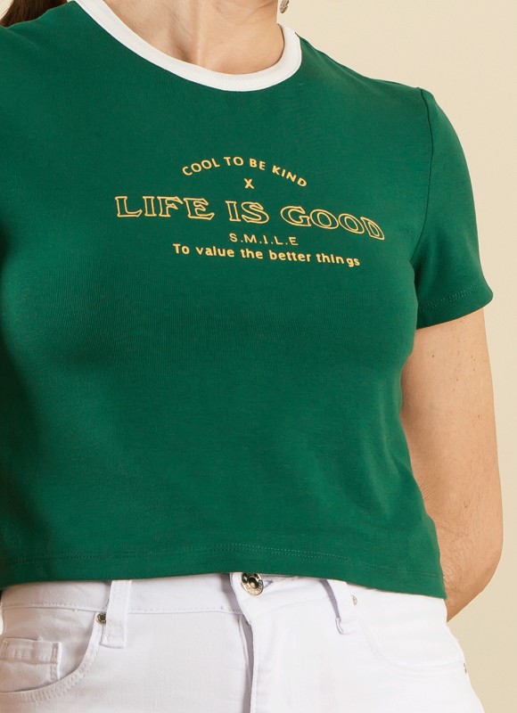 Camiseta texto life is