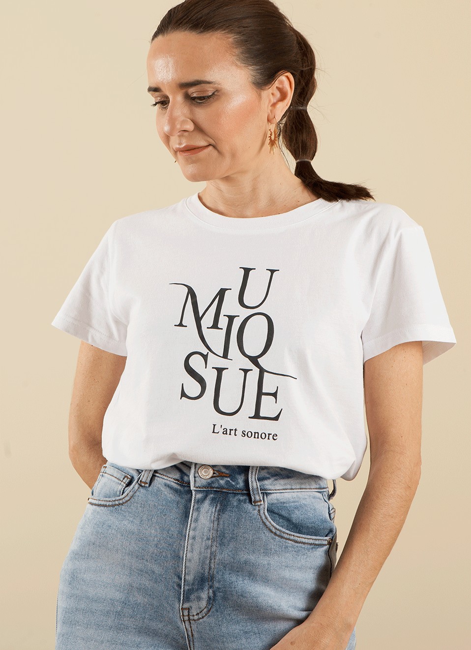 Camiseta Texto musique