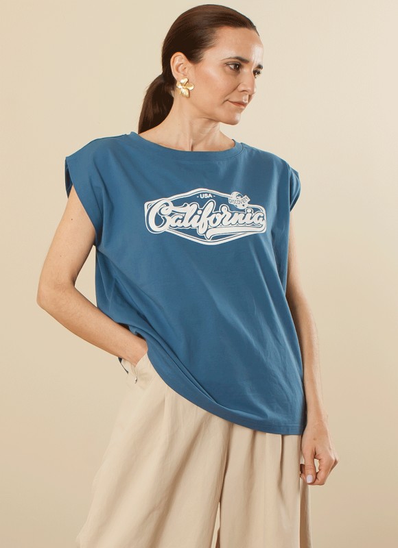 Camiseta texto california