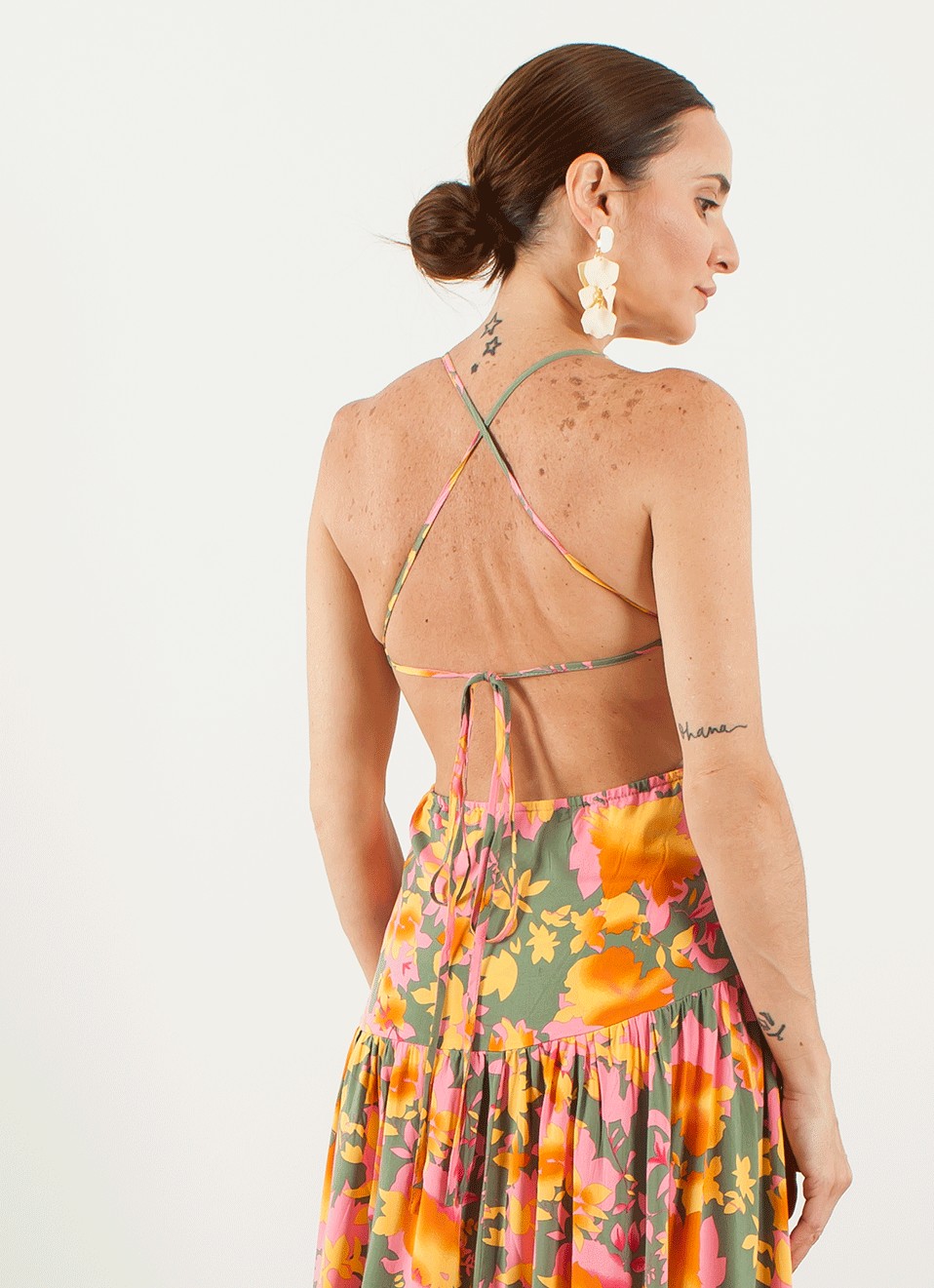 Vestido Largo Atado - Vestidos  Primavera -Verano | Premonición.online
