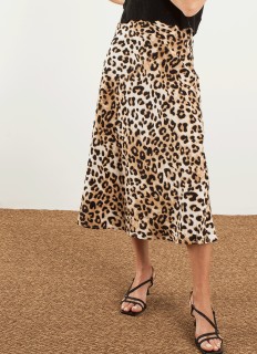 Falda leopardo