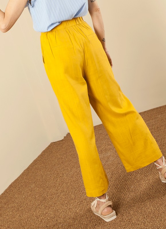 Pantalón Culotte Lino - Ropa Mujer | Premonición.online