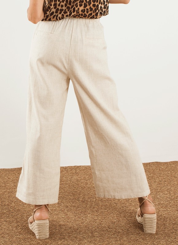 Pantalón Culotte Lino - Ropa Mujer | Premonición.online